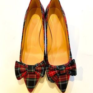 Colette Bow Pumps in Stewart Tartan NWT